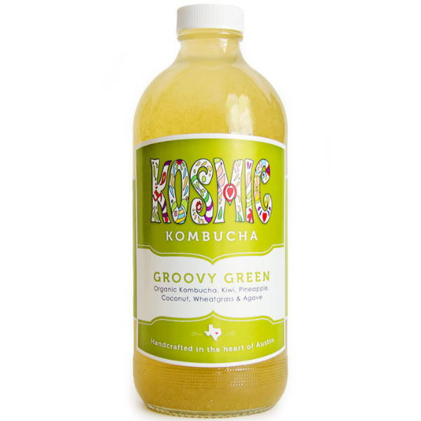 Kosmic Kombucha Groovy Green 18oz Bottle thumbnail