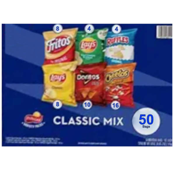 Frito Lay Classic Mix Variety  54ct Box thumbnail