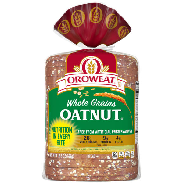 Orowheat Whole Grain Oatnut Bread thumbnail