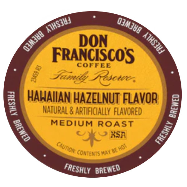 Gavina Don Francisco's Family Reserve Hawaiian Hazelnut Coffee Single Serve 24ct 1 Box- DCW thumbnail