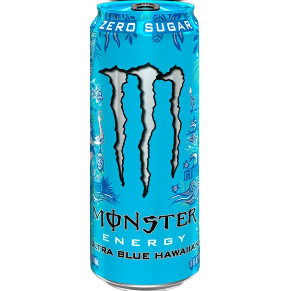 Monster Ultra Blue Hawaiian Zero 16oz thumbnail