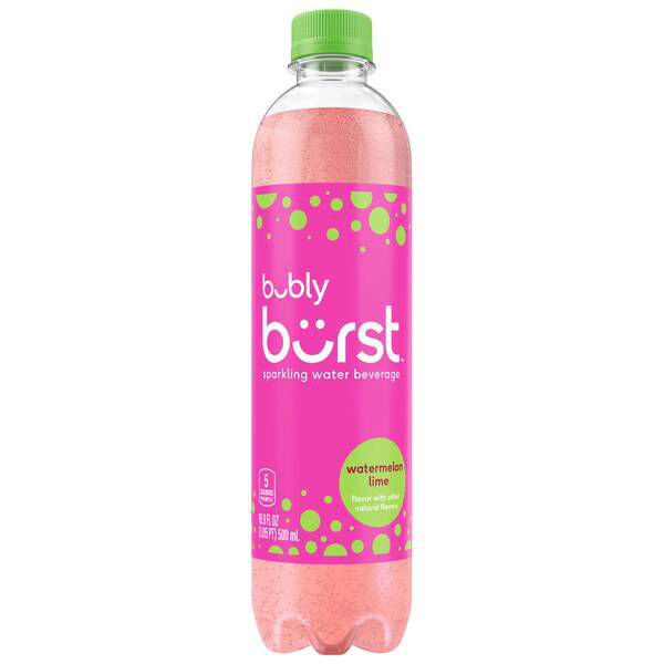 Bubly Burst Watermelon Lime Sparkling Water 16.9oz thumbnail