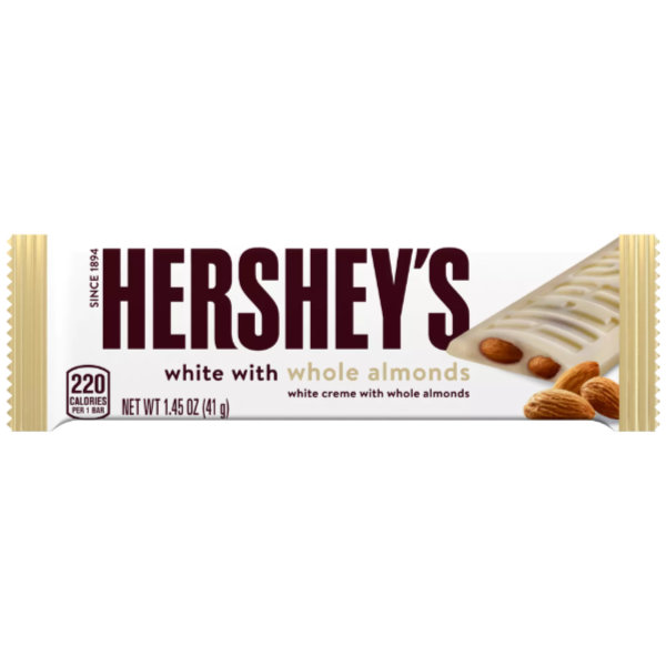 Hershey Milk Chocolate with Almonds Candy Bars 1.45oz Bag thumbnail