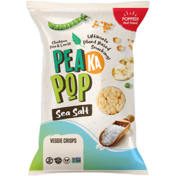 PeaKaPop Veggie Chips Sea Salt  1oz 15ct Box thumbnail