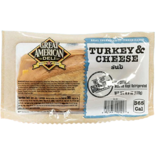 GAD Turkey & Cheese Wedge 5oz Each thumbnail