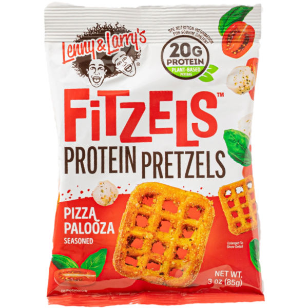 Lenny & Larry's Fitzels Protein Pretzels Pizza Palooza 3oz thumbnail