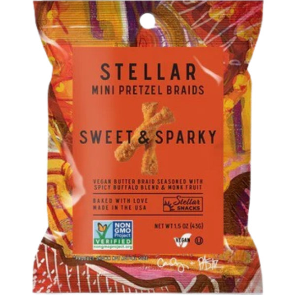 Stellar Mini Braids Pretzel Sweet & Sparky 1.5oz Bag thumbnail