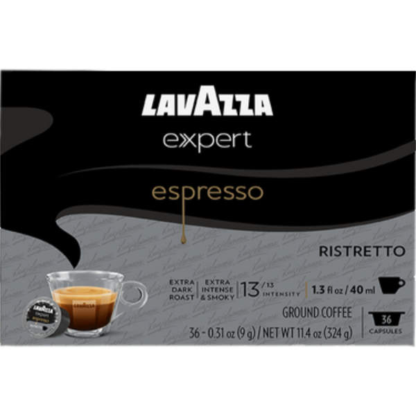 Lavazza Expert Espresso Ristretto Capsules 36ct Box thumbnail