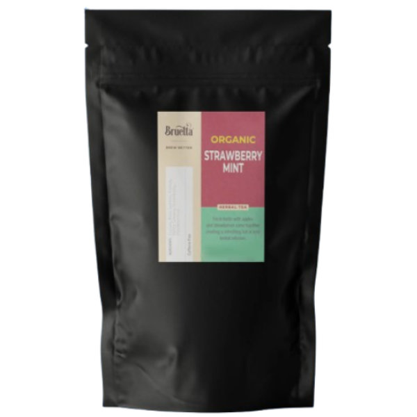 Bruetta Tea Organic Strawberry Mint 1/2lb bag thumbnail