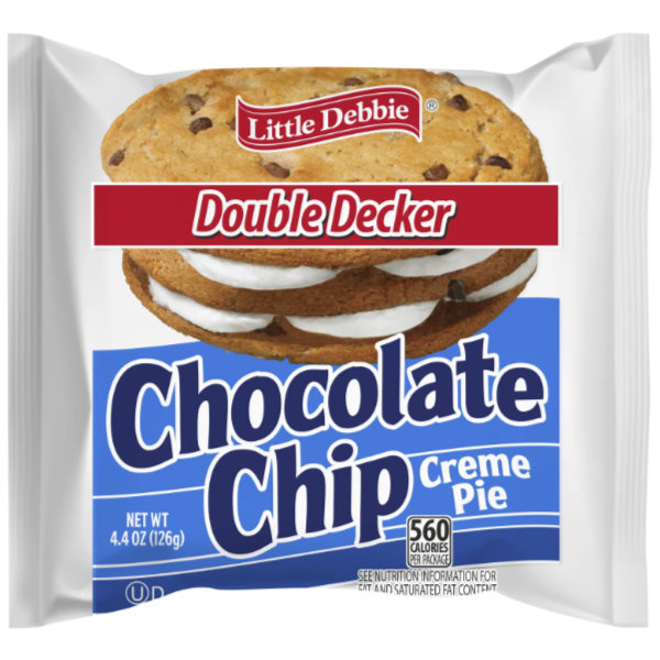 Little Debbie Double Decker Chocolate Chip Creme Pie 4.4oz thumbnail