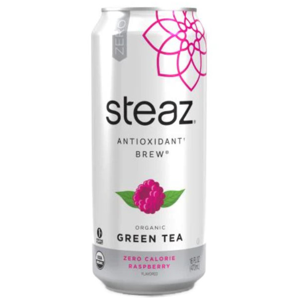 Steaz Raspberry Zero Green Tea 16oz thumbnail