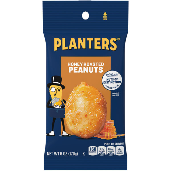 Planters Honey Roasted Peanuts 6oz thumbnail