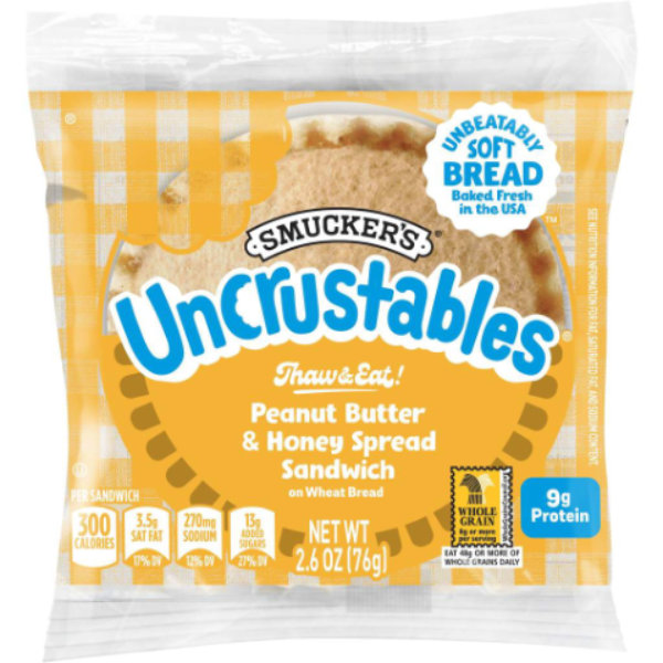 Smuckers Uncrustables PB Honey 2.6oz Pouch thumbnail
