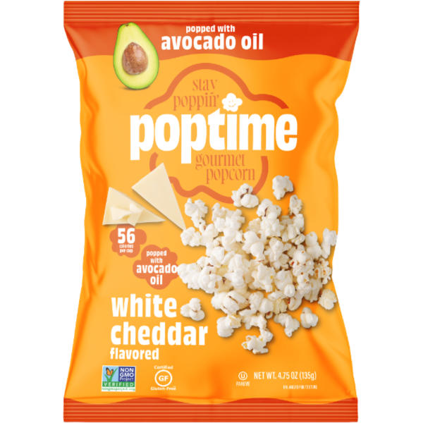 Poptime Gourmet Popcorn White Cheddar (50ct/.70oz) Case thumbnail