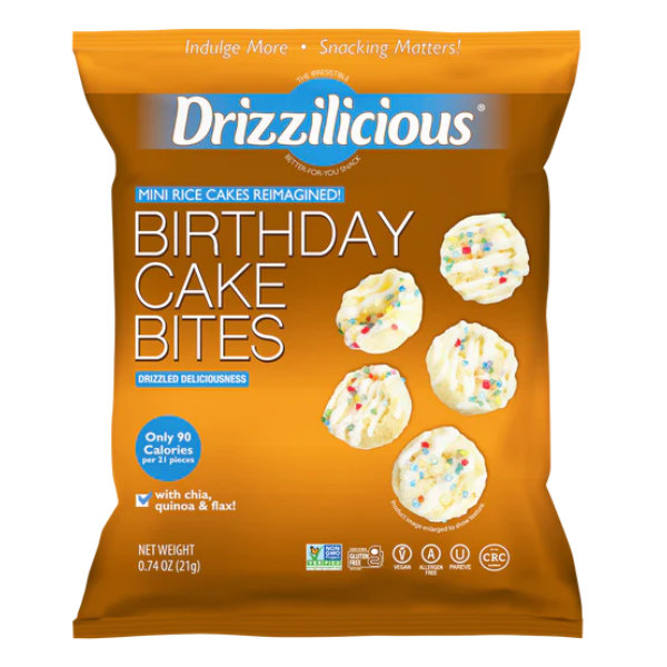 Drizzilicious Birthday Cake Rice Cake Bites (80ct/.74oz) Case thumbnail