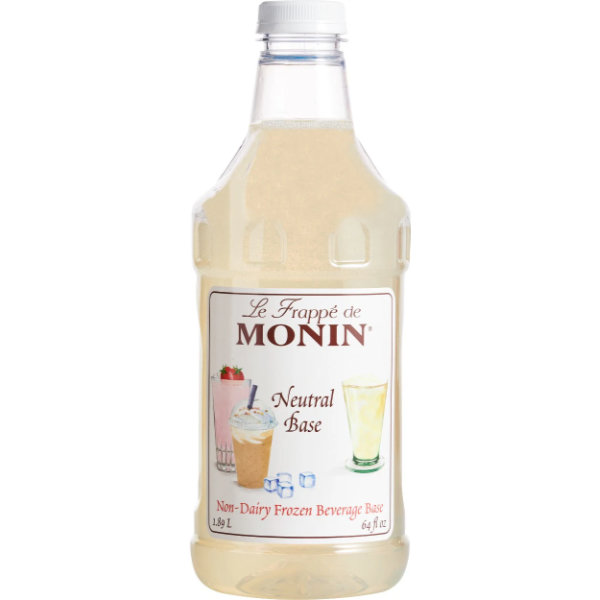 Monin Neutral Frozen Beverage Base Mix 64oz Bottle thumbnail
