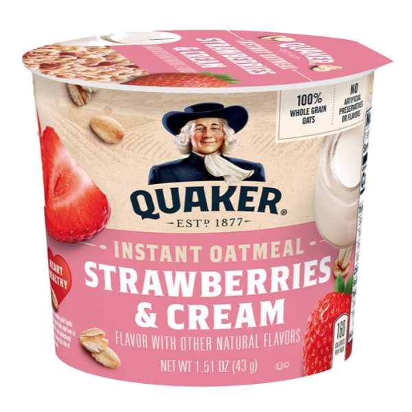 Quaker Instant Oatmeal Strawberry & Cream 12ct Box thumbnail