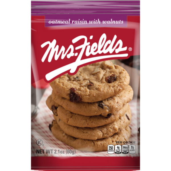 Mrs. Fields Oatmeal Raisin w/ Walnut Cookies 12ct Packet thumbnail