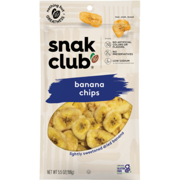 Snak Club Banana Chips 5.5oz Bag thumbnail