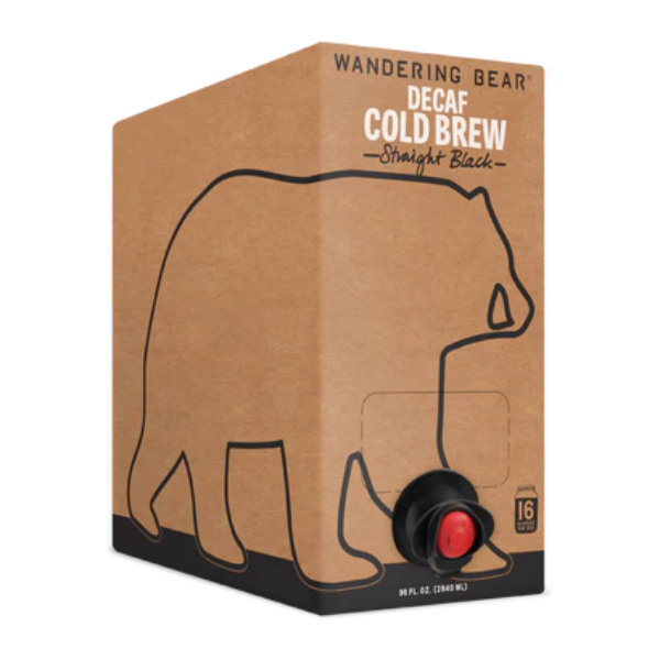 Wandering Bear Cold Brew Decaf Straight Black 96oz Box thumbnail