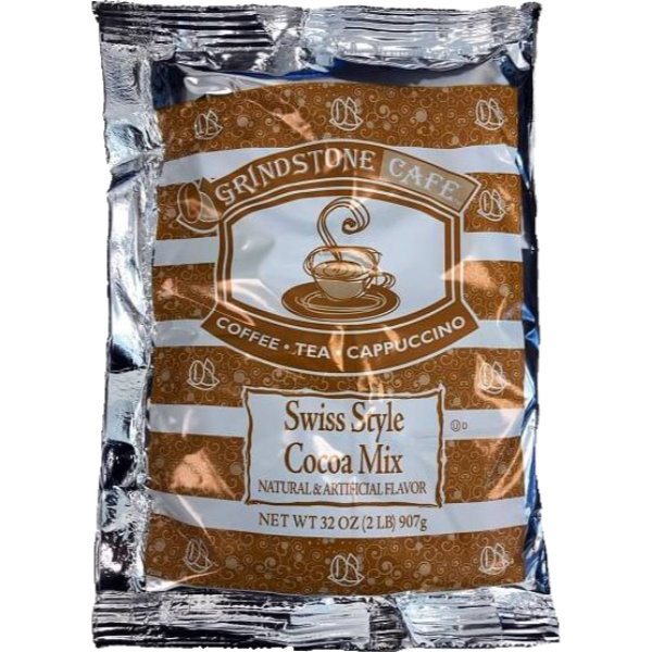 Grindstone Cafe Swiss Style Cocoa Mix 2lb Bag thumbnail