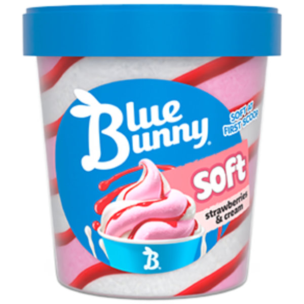 Blue Bunny Twist Strawberry & Cream Pint thumbnail