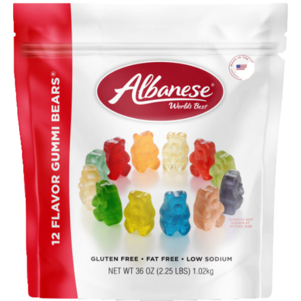 Albanese 12 Flavor Gummi Bears 36oz Bag thumbnail
