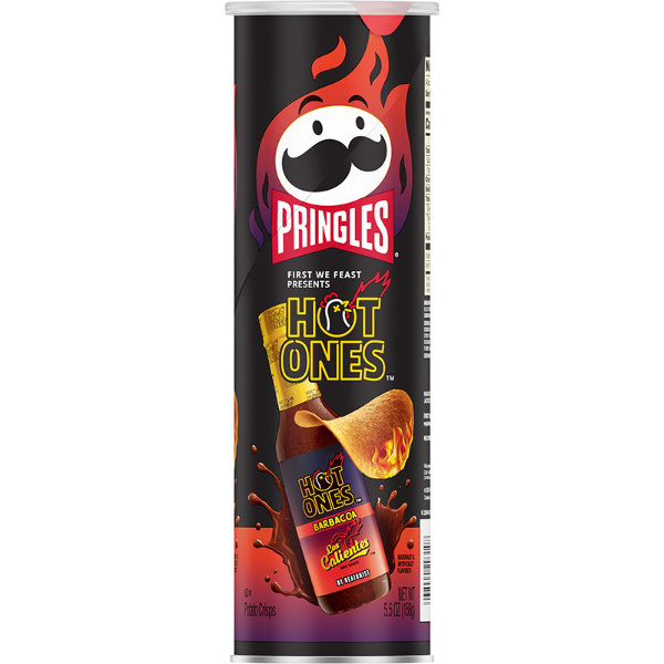Pringles Hot Ones Los Calientes Barbacoa Crisps thumbnail