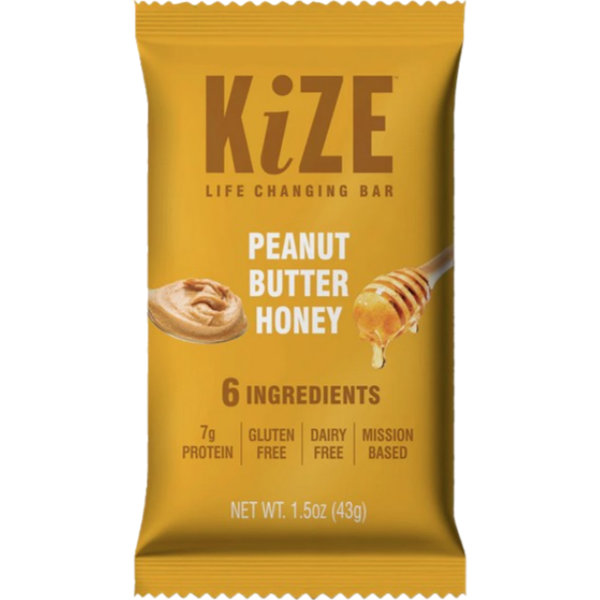 Kize Energy Peanut Butter Honey Bar 1oz Each thumbnail