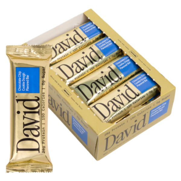 David Chocolate Chip Cookie Dough Protein Bar (12ct/2.19oz) thumbnail