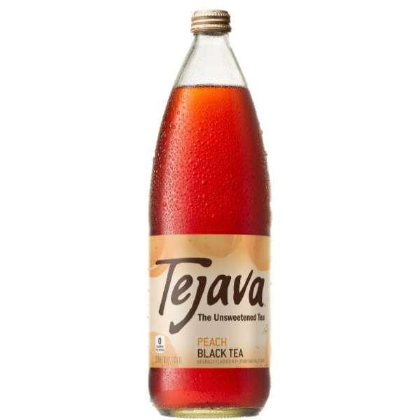 Tejava Black Peach Unsweetened 12oz thumbnail