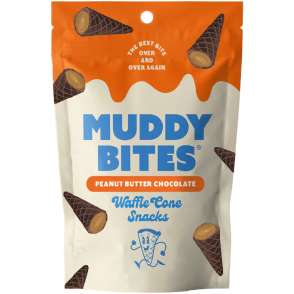 Muddy Bites PB & Chocolate Waffle Cone Snacks 0.97oz Bag thumbnail