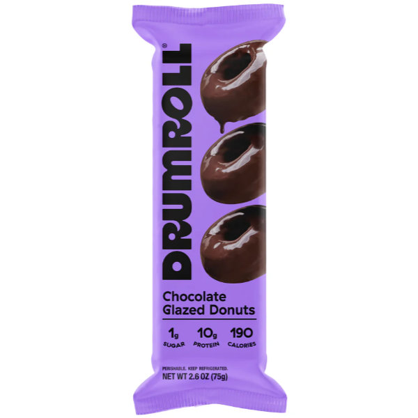 Drumroll Chocolate Glazed Donuts Protein Bar 2.6oz thumbnail