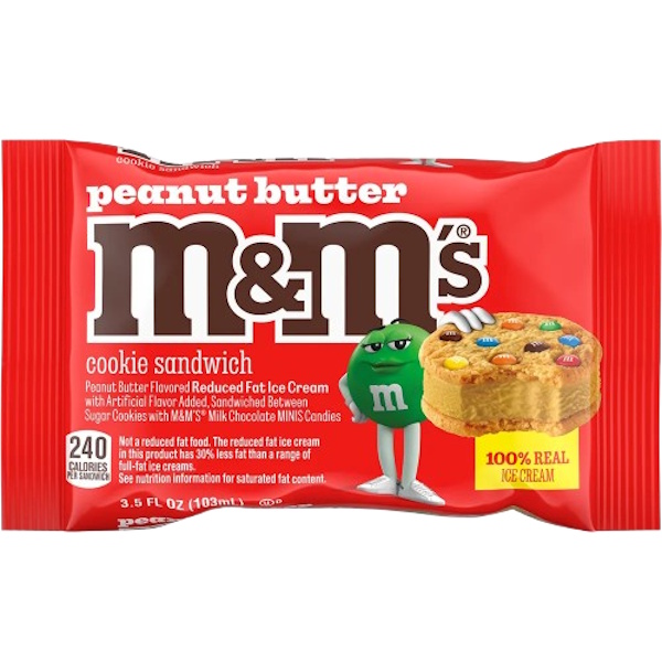M&M Cookie Ice Cream Sandwich Peanut Butter thumbnail