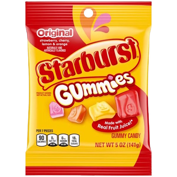 Starburst Gummies Bag 5oz thumbnail