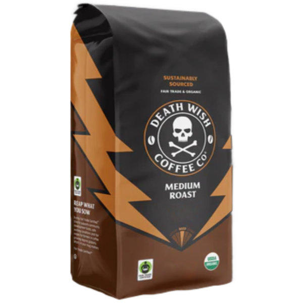 Death Wish Coffee Medium Whole Bean thumbnail