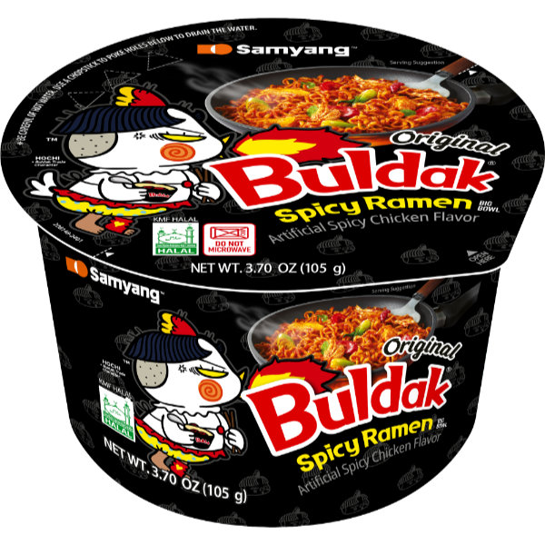 Buldak Ramen Spicy Chicken Original Bowl 5ct thumbnail