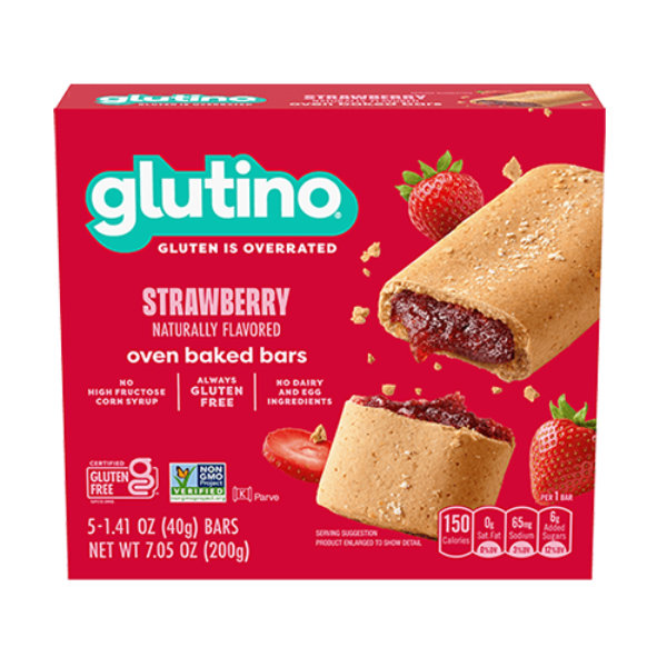 Glutino Gluten Free Oven Baked Breakfast Bars Strawberry (1.41oz) thumbnail