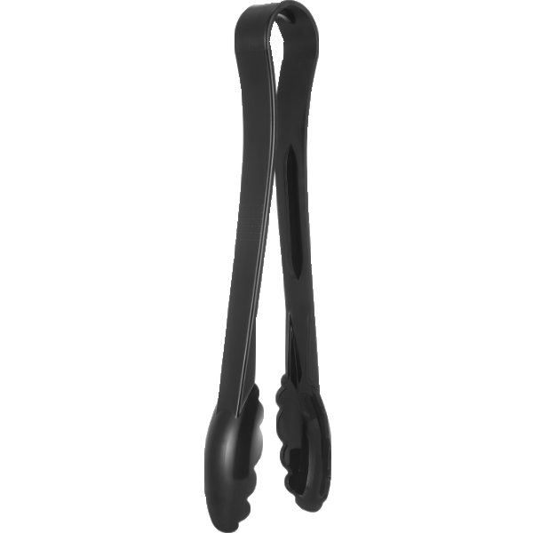 Plastic Tong Black 6" thumbnail