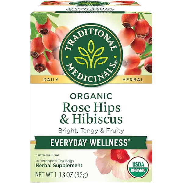 Traditional Medicinals Organic Rose Hips & Hibiscus Tea thumbnail
