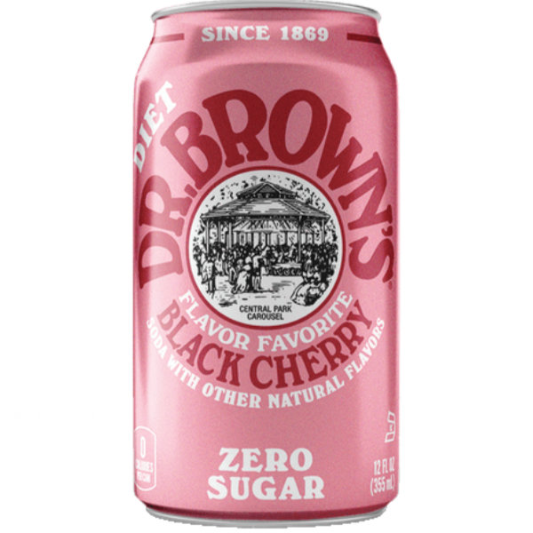 Dr Brown Diet Black Cherry (12oz) thumbnail