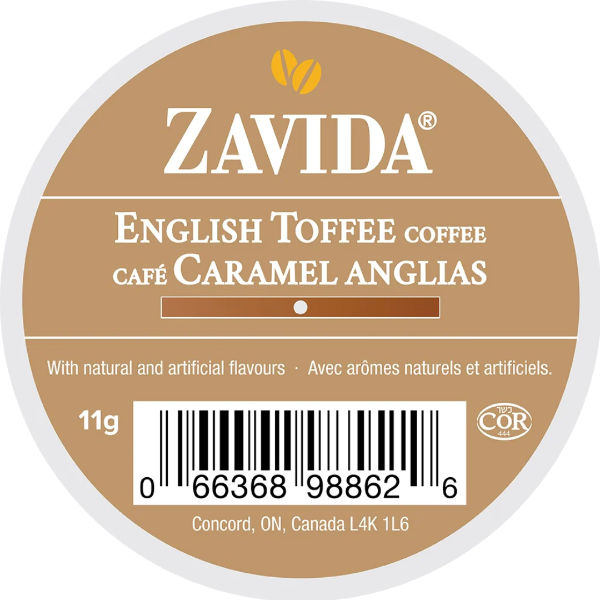 Zavida English Toffee K-Cup 24 CT thumbnail