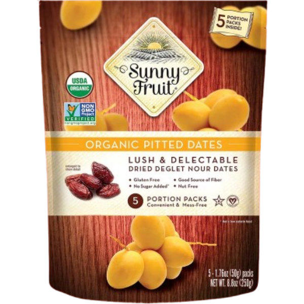 Sunny Fruit Oraganic Pitted Dates 1.76oz thumbnail