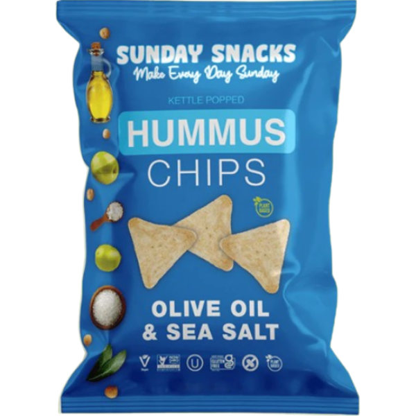 Sunday Snack Sea Salt Hummus Chips (48ct/.80oz) thumbnail