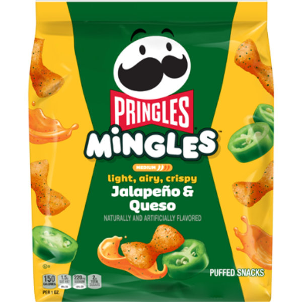 Pringles Mingles Jalapeno & Queso Puffed Snacks thumbnail