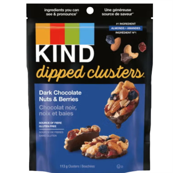Kind Clusters Dark Chocolate Nuts & Berries 4oz thumbnail