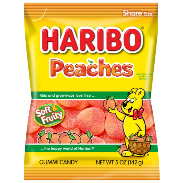 Haribo Peach Rings 5oz 12ct thumbnail