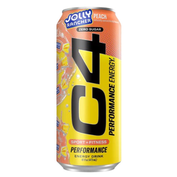 C4 Energy Jolly Rancher Peach 16oz Can thumbnail