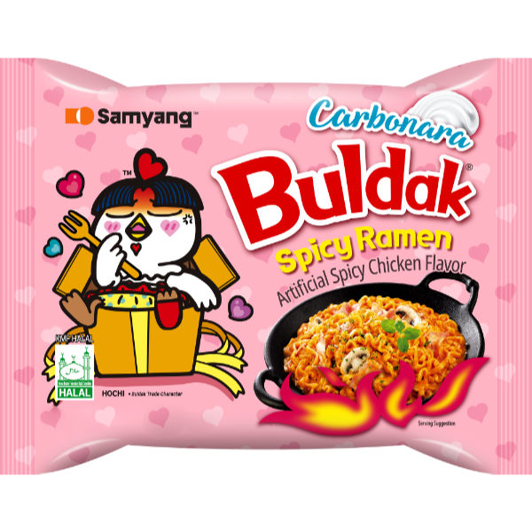 Buldak Ramen Spicy Chicken Tteokbokki Carbonara Packet 5ct thumbnail