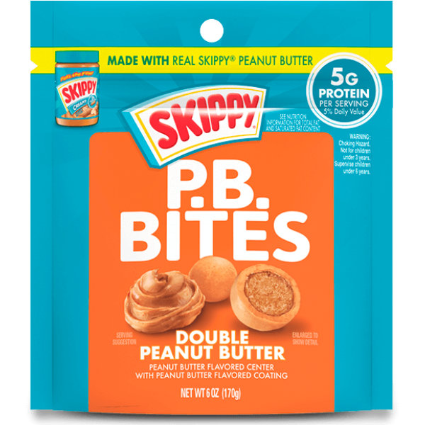 Skippy Bites Double Peanut Butter 6oz thumbnail